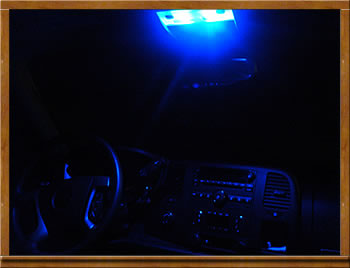 Blue Interior LED Dome Lights