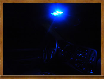 Blue Interior LED Dome Lights